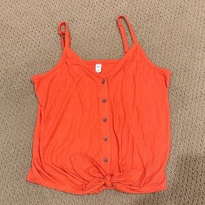BP Orange Camisole with Button Detail